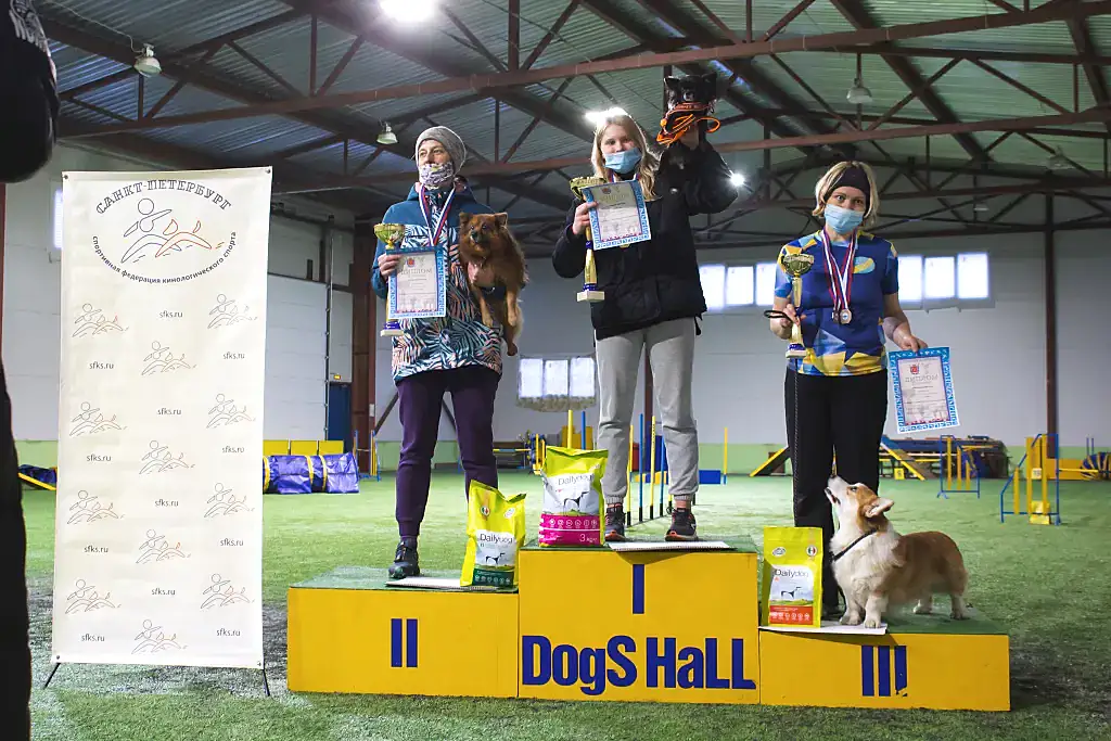 Призеры Чемпионата Алматы 2021 по аджилити (двоеборье, профи, той)