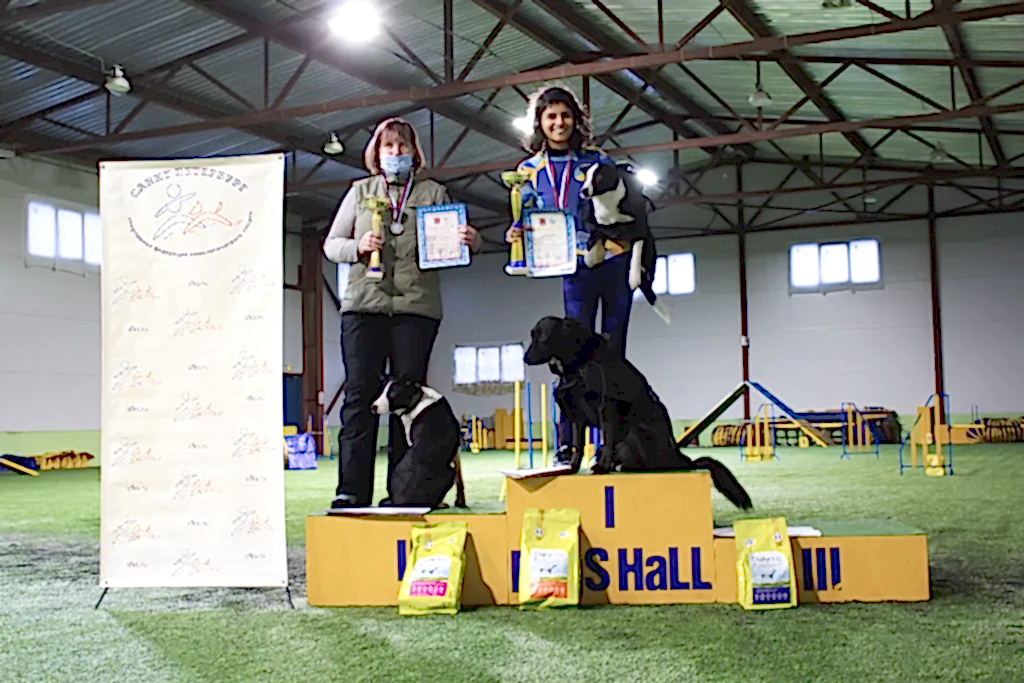 Призеры Чемпионата Алматы 2021 по аджилити (двоеборье, профи, медиум)