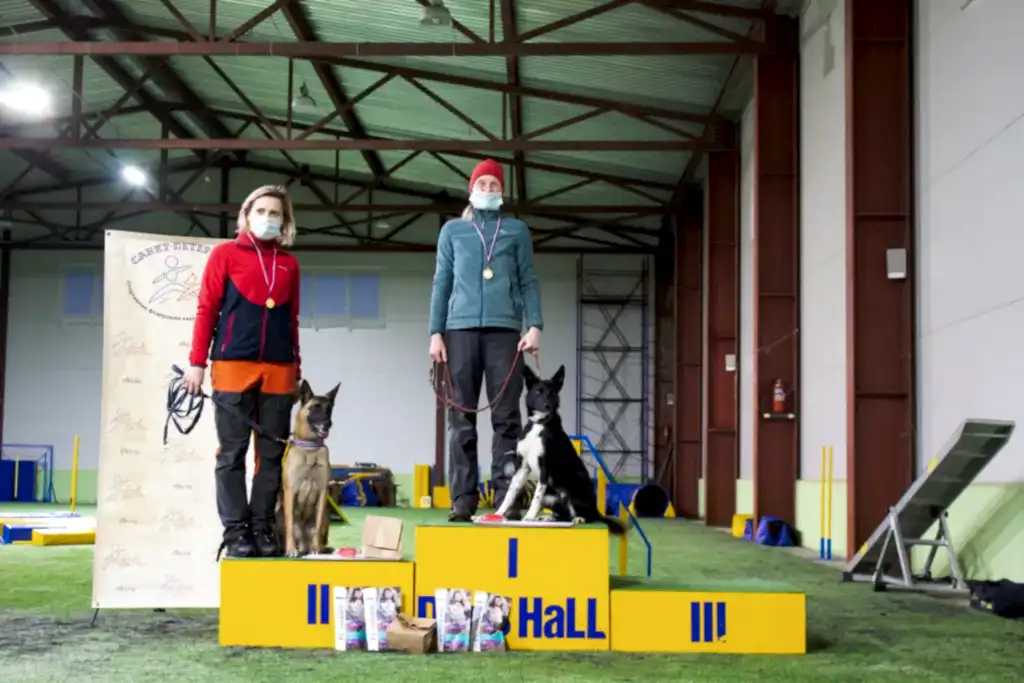 Призеры соревнований "Январские старты" 2021 по аджилити в категории Рост (первая трасса, макси)