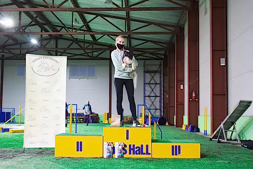 Призеры соревнований "Январские старты" 2021 по аджилити в категории Рост (первая трасса, той)