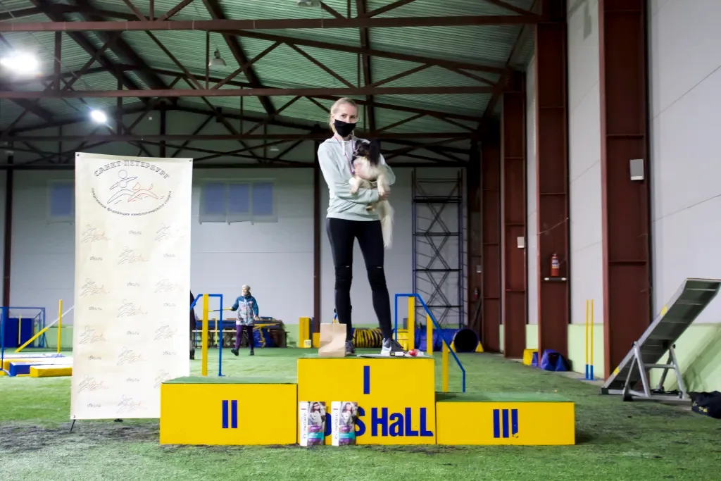 Призеры соревнований "Январские старты" 2021 по аджилити в категории Рост (вторая трасса, той)